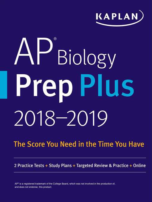 Cover image for AP Biology Prep Plus 2018-2019